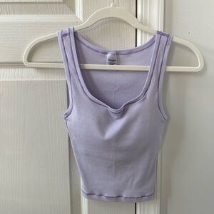 Purple Crop Tank